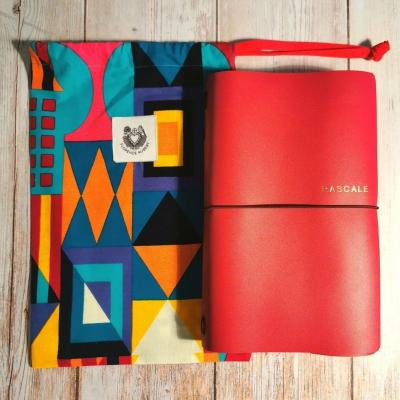 Couverture cuir upcycle moleskine large